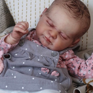 Custom Order! Reborn baby doll girl Limited  Edition Azalia  by Loura Lee Eagles 19” painted hair Magnolia Dream Doll