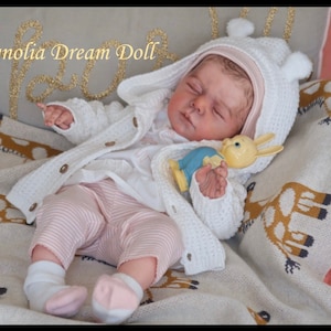 Custom Order! Reborn baby doll girl Luise by Karola Wegerich 19” Limited Addition  out of 999 Magnolia Dream doll 3D-painted hair