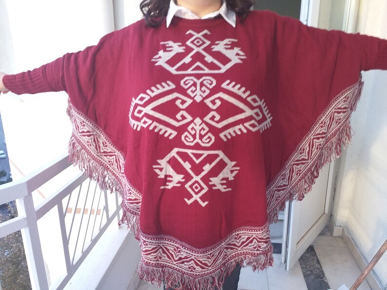 women dress women cape women coat aztec pattern poncho women jacket winter cloth handmade poncho women poncho wool poncho