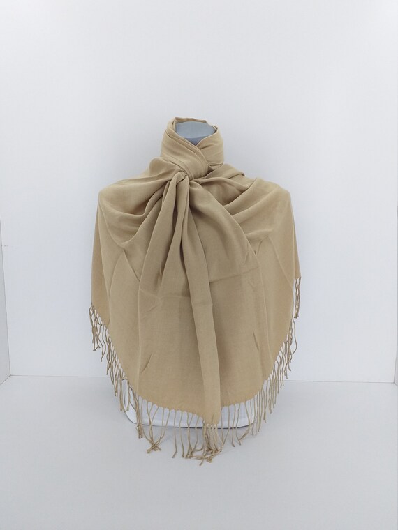 rose gold pashmina shawl