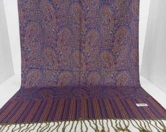Pashmina, Head scarf, Shawl, Wrap, Blue shawl, turkish stole, boho scarf, Reversible shawl, Wedding shawl, ottoman shawl Pareo code: CE5