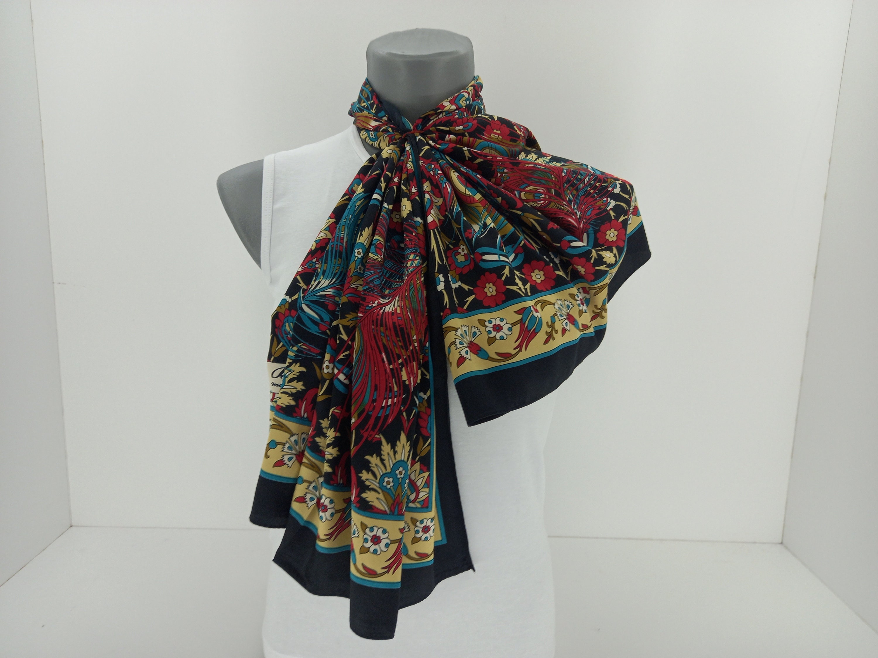 Shawl Turkish scarf Pashmina scarf Silk shawl Head scarf | Etsy