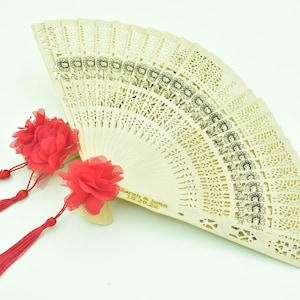 50 pcs Wedding Favors for Guests in Bulks, Wooden Hand Fan, Personalized gift, Engraved Sandalwood Fan, Bridal Shower favours FREE SHIPPING