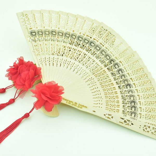 Wooden Hand Fan Etsy