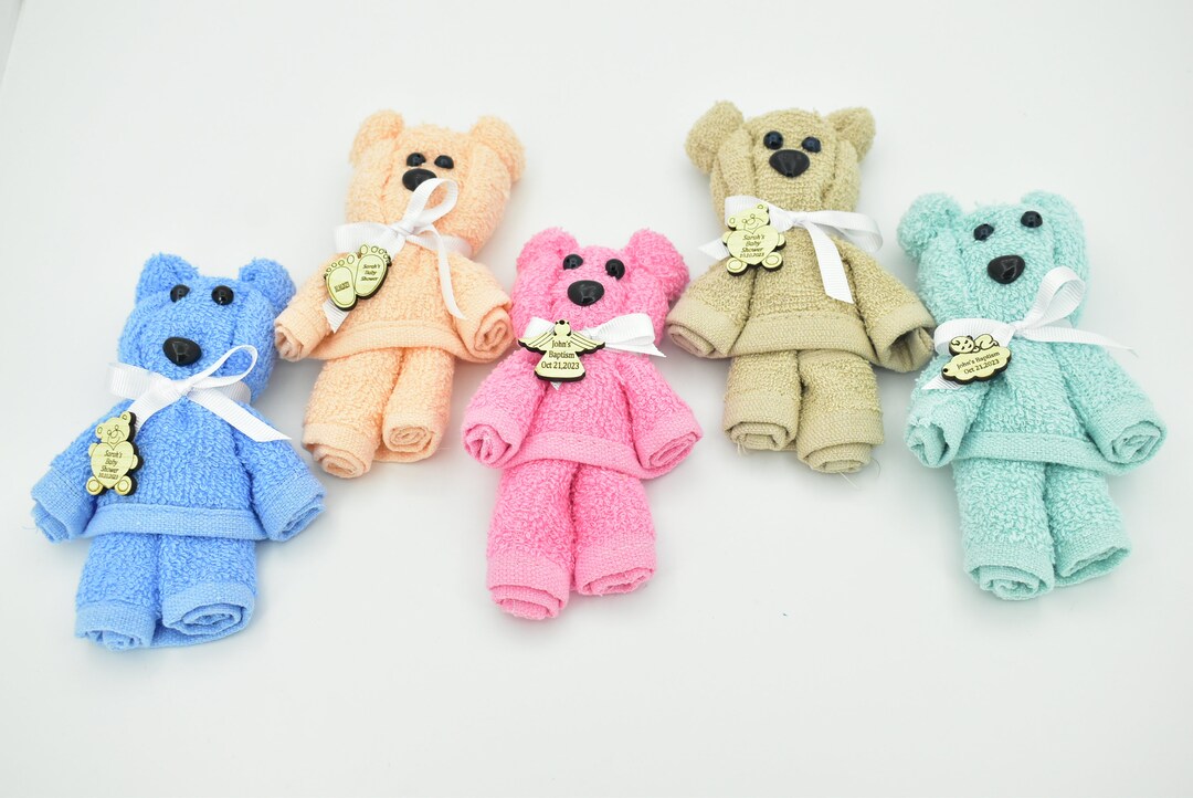 50 Pieces Baby Shower Rag Doll, Favors for Guest in Bulk, Teddy Bear ...