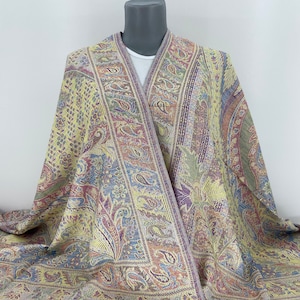 Pashmina, Scarf, Shawl, Wrap, Beige shawl, turkish shawl, Wedding shawl, Paisley wrap, Beach shawl, Head scarf, Pareo code: AF10