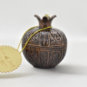 Bomboniera per matrimonio a forma di melograno per gli ospiti in grandi quantità, bomboniera in metallo a forma di melograno, regalo personalizzato per proposta di baby shower gastgeschenk hochzeit