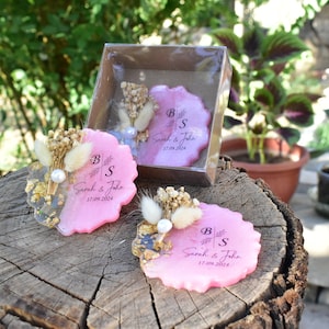 50 PCS Wedding Favors for guests in bulk, Epoxy magnet, Personalized proposal, Baby shower favour, Party Favors, gastgeschenk hochzeit