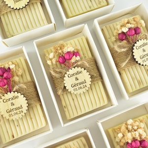 50 Pieces Wedding Favors Mini Soaps For Guests, Personalized gift, Bridal Shower gift, Baby shower, Party Favor Gifts, gastgeschenk hochzeit