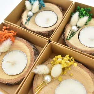 Wedding Favors Candles For Guests In Bulk, Tealight holder, Personalized gift, Baby shower gift, Rustic Party favor, Proposal, Bridal Shower