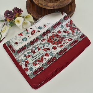 Stola, Türkischer Schal, Pashmina Schal, Seidenschal, Kopftuch, Hochzeitsstola, Paisley schal, Boho Schal Geschenk für Mama Geschenk für sie Code: EN18