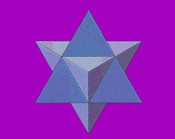 Tetraeder maskinbroderidesign