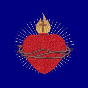 Sacred Heart Machine Embroidery Design
