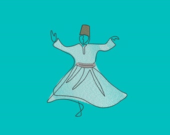 Rumi maskinbroderidesign
