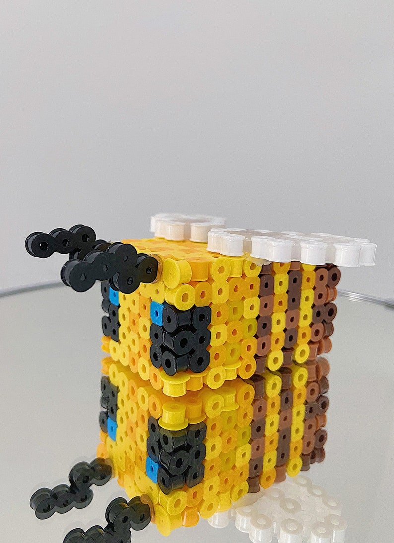 Minecraft Bee Bumblebee Cute Minecraft Toy Perler Bead Bee Etsy