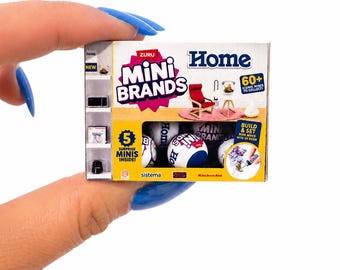 Mini Brands Home Display Box | Mini Brands Storage Organizer | Mini Brands Home Series Display Case | Miniature Collector Display