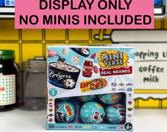 Miniverse Real Brands Mini Display Box | Mini Food Storage Display | Dollhouse Kitchen | Collector Display |