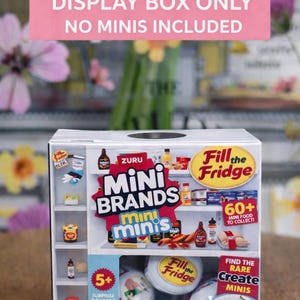 Mini Brands Fill the Fridge Mini Display | Mini Brands Organizer | Mini Food Display Shelf | Mini Brands Storage | Collector Display