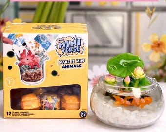 MiniVerse Animals Display Box | Mini Animal Display Shelf | Handmade Mini Display | Dollhouse Decor | Mini Organizer