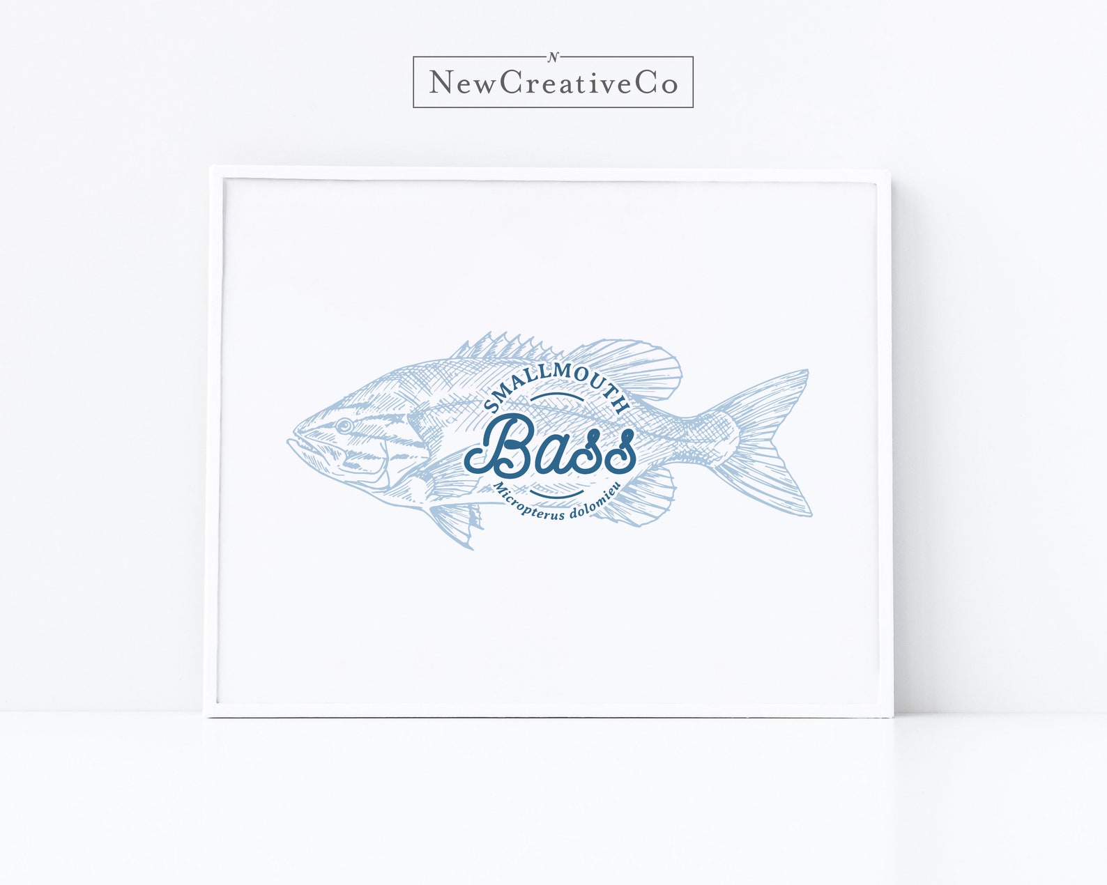 Digital Download SMALLMOUTH BASS Fish Wall Art Nautical - Etsy
