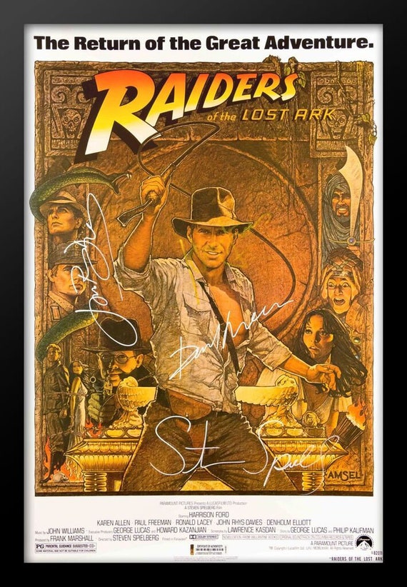 Raiders of The Lost Ark movie poster metal tin sign accent wall