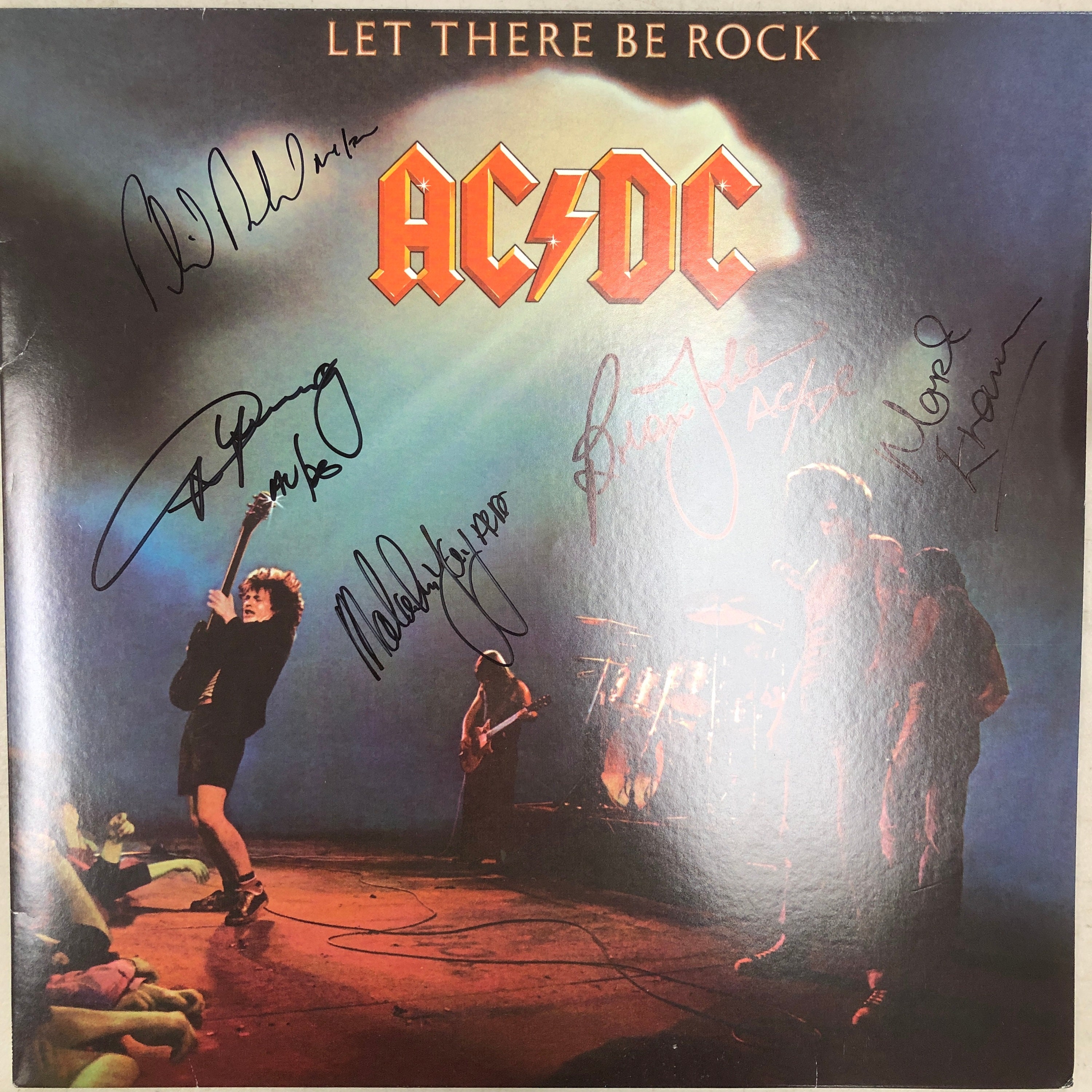 AC/DC autographed album UACC Dealer | Etsy