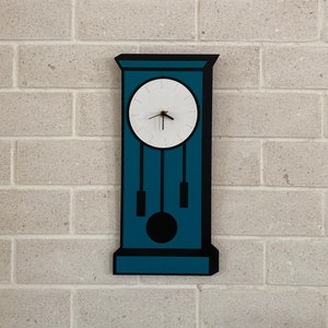Wood Wall Clock, Large Wall Clock, Decorative Wall Clock, Designer Wall Clock, Grandfather Clock, Office Decor, Modern Home Decor