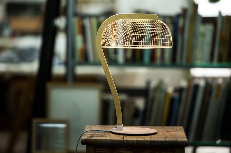Banker's Table Lamp, Designer Desk Lamp, Reading Lamp, Home Office, Home Decor Lamps, Elegant Office Decor, Side Table Lamp, Unique Lamp
