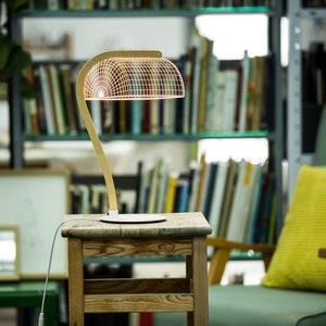 Banker's Table Lamp, Designer Desk Lamp, Reading Lamp, Home Office, Home Decor Lamps, Elegant Office Decor, Side Table Lamp, Unique Lamp