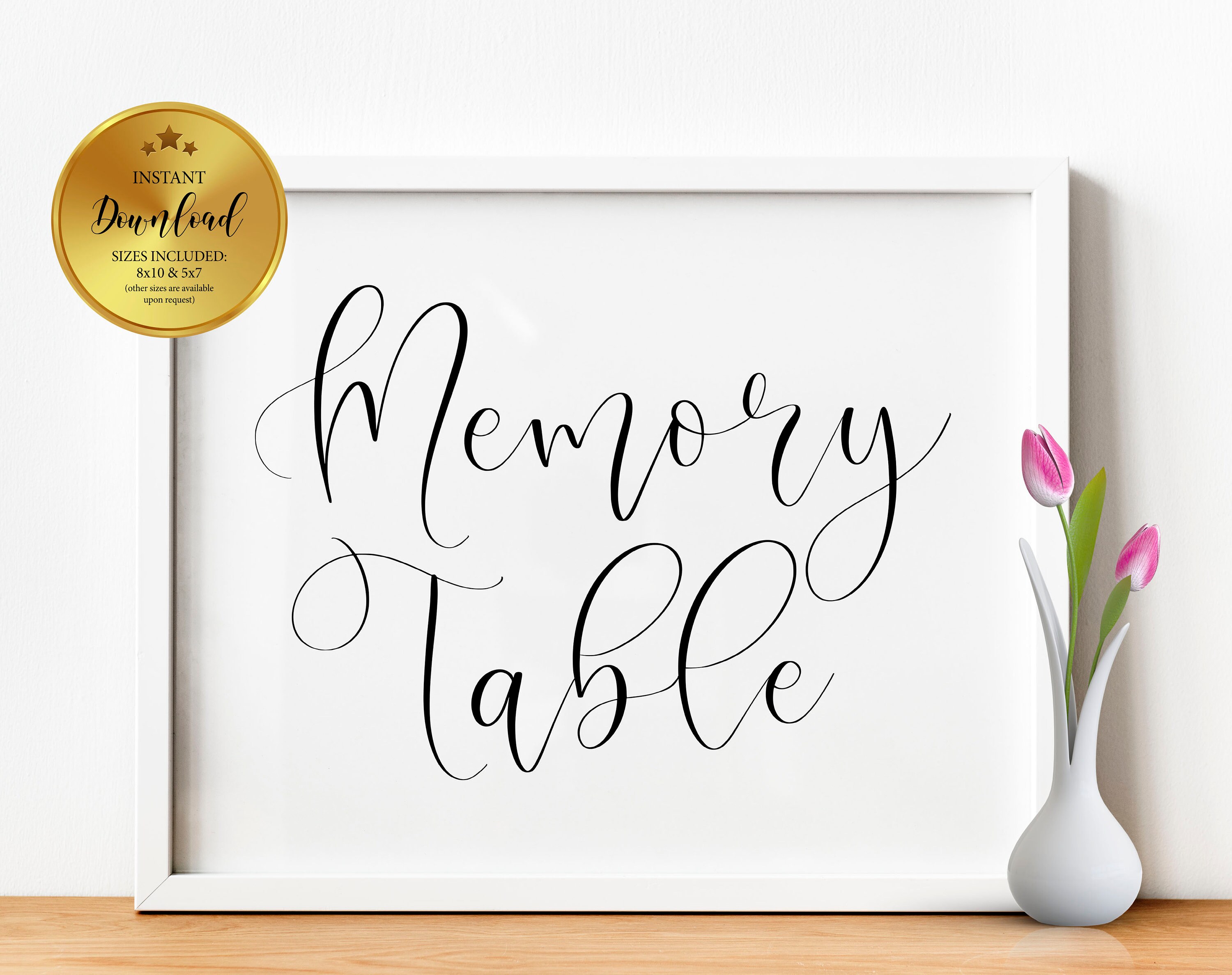 Memory Table Sign Funeral Signs Memorial Signs Memory Table Etsy