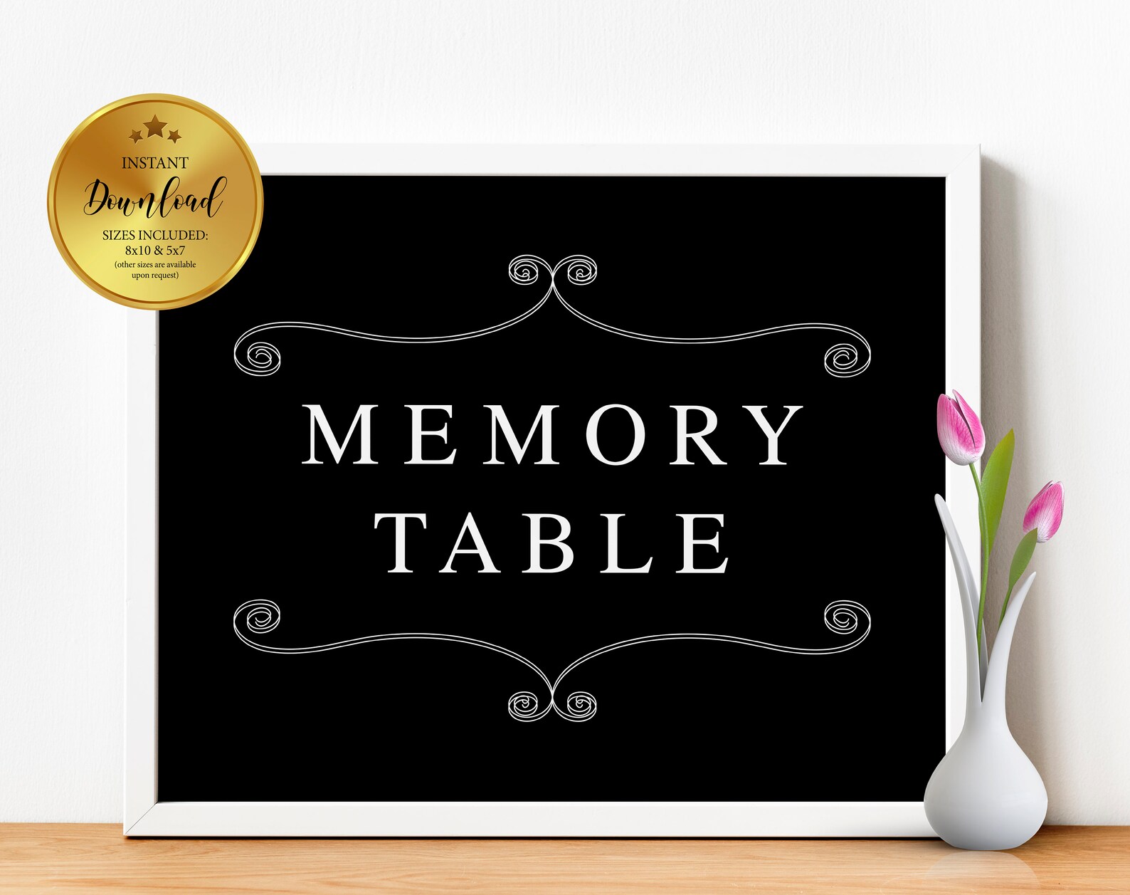 Memory Table Sign Funeral Signs Memorial Signs Memorial Etsy
