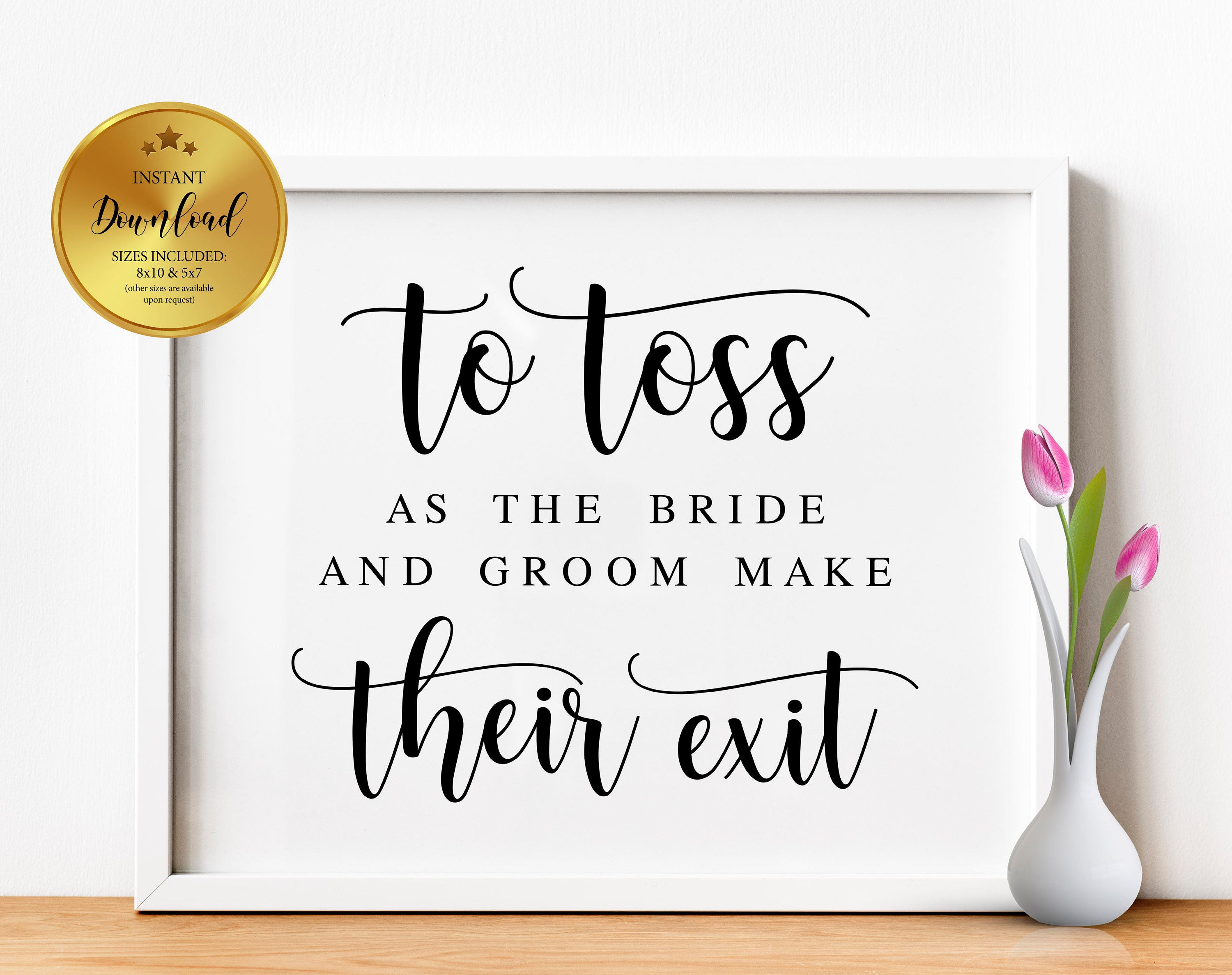 To Toss As The Bride And Groom Make Their Exit Wedding Etsy