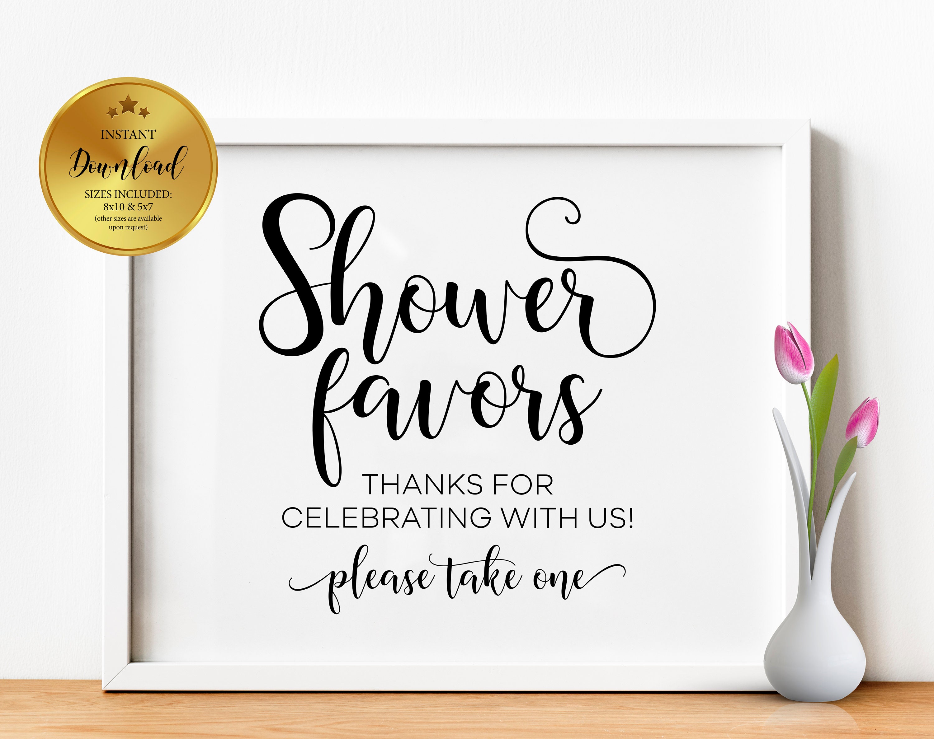 Baby Shower Favors Sign Please Take One Baby Shower Sign Etsy