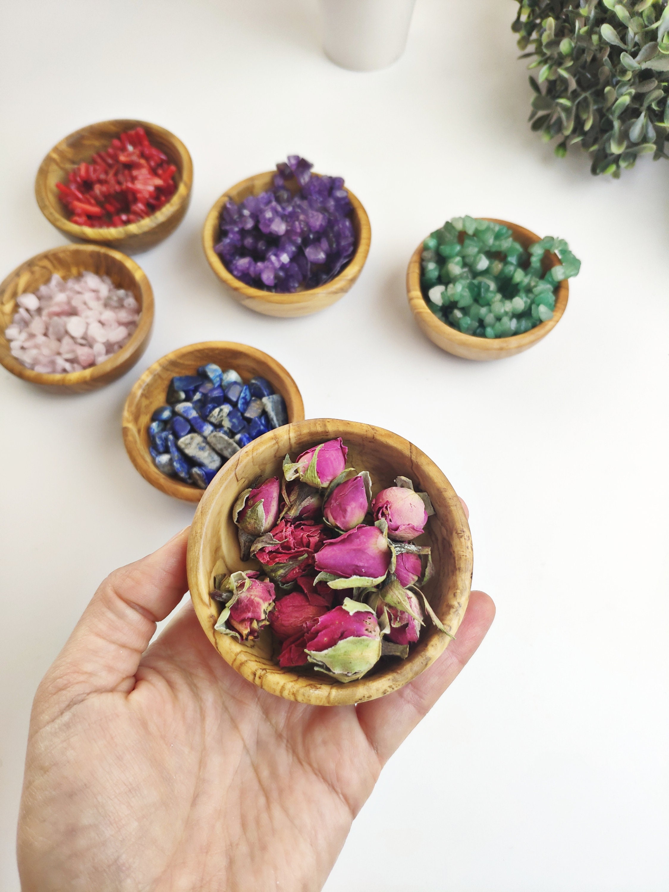 Small Olive Wood Dip Bowl Set Mini Handmade Wooden Bowl Set Etsy