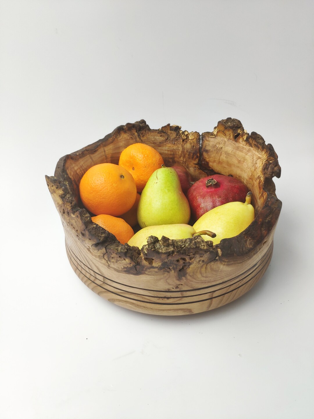 Decorative Wooden Fruit Bowl Wooden Prayer Dough Bowl Etsy
