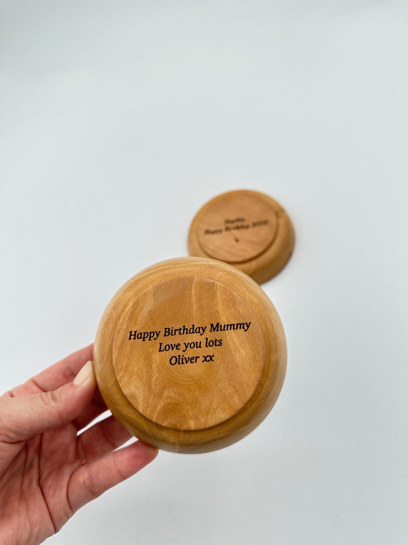 Olive Wood and Resin Jewelry Dish Ocean Theme Gift Handmade Ring Holder