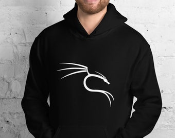 Bluza z kapturem Kali Linux, Linux, prezent Kali Linux, bluza z kapturem Ethical Hacker, prezent dla testera penetracyjnego, Devops, bluza z kapturem Linux, bluza z kapturem z informatyki