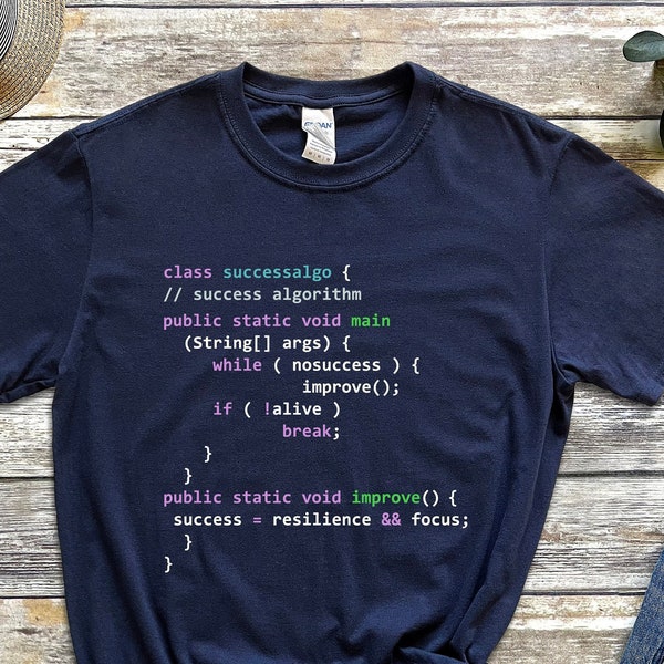 Java Programming Shirt, Java Success Algorithm, Funny Java Programming Shirt, Java Developer T shirt, Java Programmer Gift, Java Code Shirt