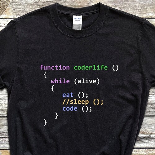 Programmer Shirt Javascript Shirt Eat Sleep Code Repeat - Etsy
