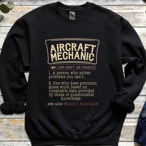 Airplane Mechanic Sweatshirt Aircraft Mechanic Hoodie Gift For Mechanic Pullover Aviation Mechanic Crewneck Airplanes Technician Sweater