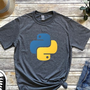 Python Logo Shirt, Software Engineer Gift, Python Programming Shirt, Python T-Shirt, Programming Engineer Shirt, Coder Shirt, Coder Gift