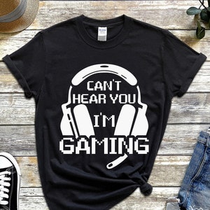 ゲーム中だから聞こえないTシャツ、面白いゲーマーギフト、ゲーム好きシャツ、ゲーマー向け男性ギフト、ゲーマーTシャツ、ビデオゲームTシャツ、PCゲームTシャツ