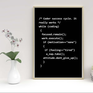 Software Developer Art Print, Software Engineer Wall Art, Software Engineer Art, Software Developer Gift, Nerdy Home Decor, Computer Science