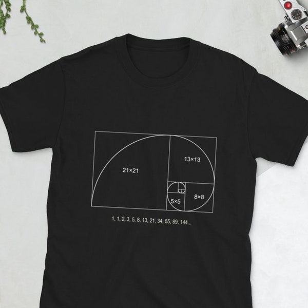 Fibonacci Shirt, Science Teacher Gift, Golden Ratio Shirt, Math Art TShirt, Golden Spiral Shirt, Fibonacci Gift, Fibonacci Themed Shirt