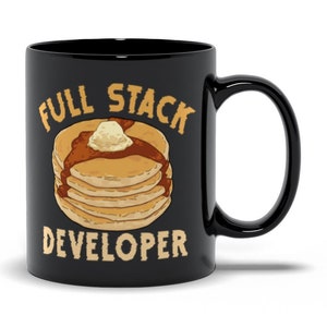 Full Stack Developer Mug, Computer Programmer Gift, Software Developer Coffee Cup, Tea Mug For Coder, Funny Nerd Present, Web Coder Gift