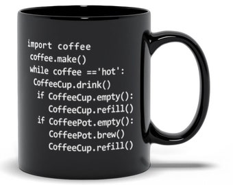 Python Code Mug, Python Programming Mug, Python Coffee Mug, Funny Programmer Mug, Software Developer Mug, Python Code Mug, Coder Coffee Cup