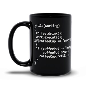 Programming Mugs For Him Java Programmer Mug Javascript Coffee Cup Funny Software Engineer Birthday Gift Mug C Developer Gift Java Code Mug image 4