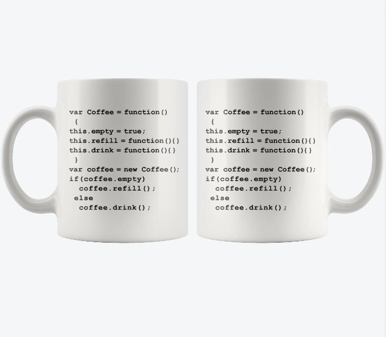 Javascript Coffee Mug Javascript Mug C Cofee Mug C - Etsy