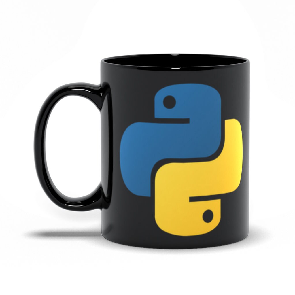 Python Mug Python Logo Programmer Mug Python Programming - Etsy