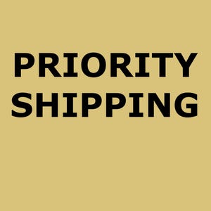Priority Shipping: Purchase this listing along with your items to have them shipped by USPS Priority Mail